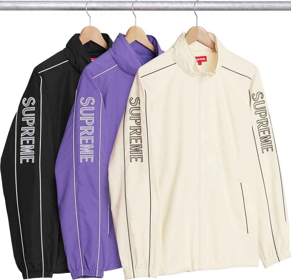 Striped Logo Windbreaker